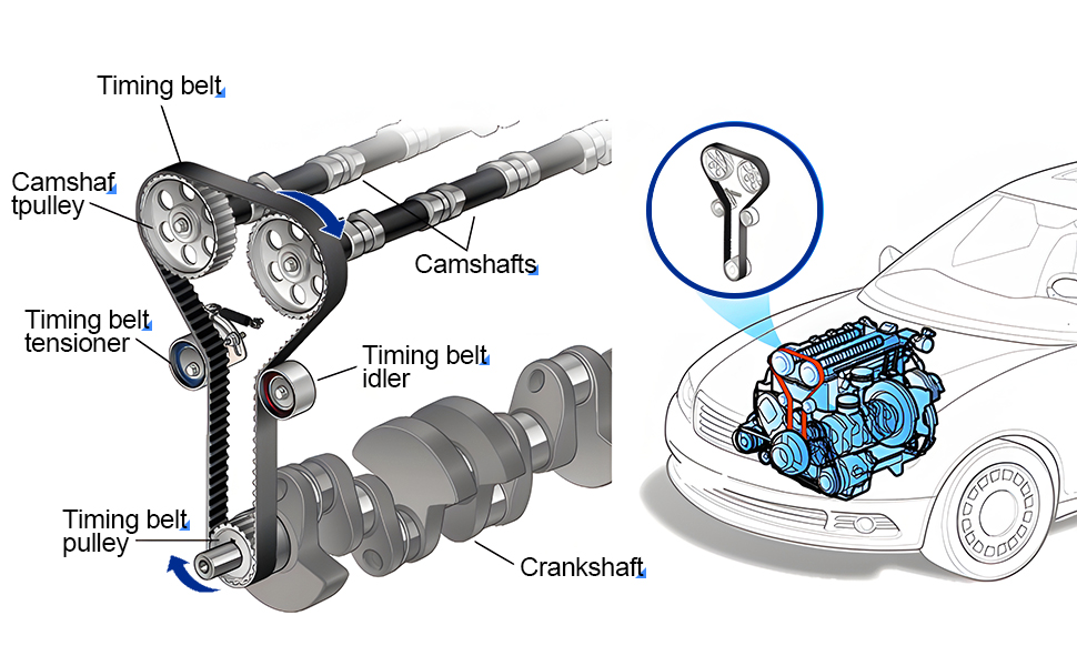 Where Is A Honda Civic Timing Belt Kit Located