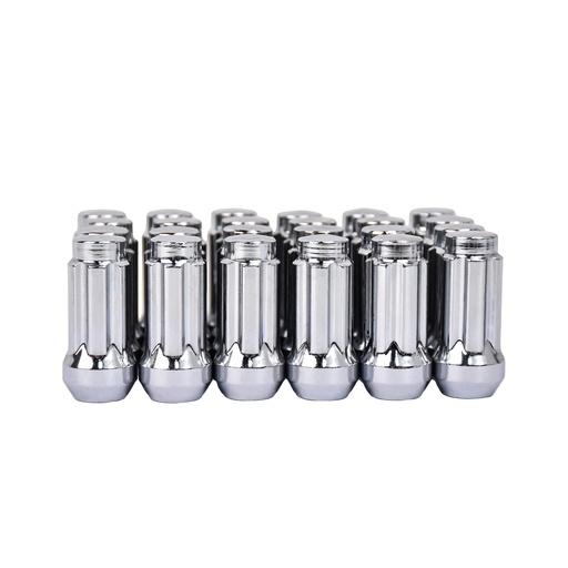 14x1.5 Spline Lug Nuts 24pcs With Two Keys For Silverado Sierra Yukon