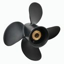 4 Blade Propeller Prop Replace Mercury 48-8M8026630 10.3 x 13 Pitch Aluminum Black