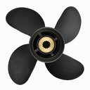 4 Blade Propeller Prop Replace Mercury 48-8M8026625 10.6 x 12 Pitch Aluminum Black