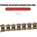 Gold 530 Chain 104 Links For Motorcycle Tensile 9850 pounds