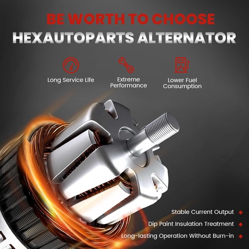63 AMP 1 Wire Alternator Replace 7127-SE ADR0152Y 40042394 400-12165
