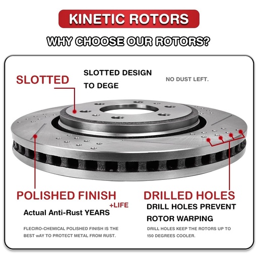 2009-2017 Nissan Maxima Front Rear Drilled And Slotted Brake Rotors Included Ceramic Pads