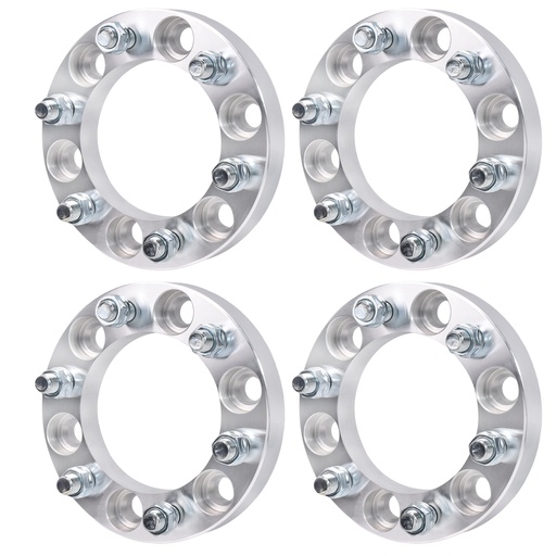 6x5.5 Wheel Spacers 1 inch 6x139.7 108mm Hub Bore 14x1.5 Studs For Cadillac Chevy GMC Trucks SUV Van 4pcs