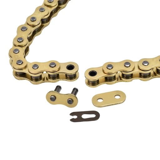 520 Gold Non O Ring Drive Chain 120 Links For Motorcycles Tensile 8200