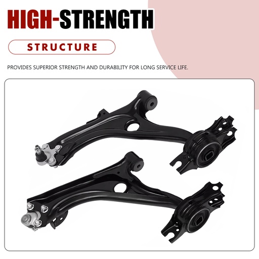 2016 2017 2018 2019 2020 2021 Honda Civic Lower Control Arm Suspension Kit With Sway Bar Tie Rod Ends 8pcs