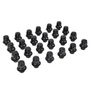 Black 12x1.5 Mag Lug Nuts With Washer For Toyota 4Runner Tacoma Camry 24pcs