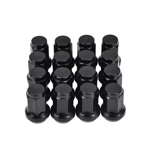 Black 10x1.25 Tapered Lug Nuts For Honda Yamaha Kawasaki Can Am Polaris 16pcs