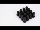 Black 3/8-24 Tapered Lug Nuts For Polaris Ranger 700 RZR 900XP 800 570 16pcs