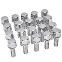 Chrome Lug Nuts 12x1.25 19mm Hex For Jeep Cherokee Compass Dodge Dart Chrysler 200 20pcs