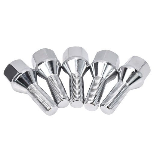 Chrome Lug Nuts 12x1.25 19mm Hex For Jeep Cherokee Compass Dodge Dart Chrysler 200 20pcs