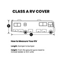 Class A RV Cover Motorhome Camper For 30'-33'FT Waterproof Breathable Anti-UV Ripstop With Storage Bag