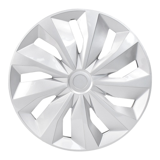 14 inch Wheel Covers Full Rim Snap On Hub Caps For R14 Tire & Steel Wheels Set of 4 Silver TT Style