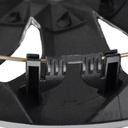 15 inch Black Wheel Covers Full Rim Snap On Hub Caps For R15 Tire & Steel Wheels Set of 4 TT Style