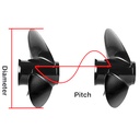 10 5/8x12 Aluminum Outboard Propeller Fit Mercury Enignes 25-70HP 3 Blade Replace 48-73134A45