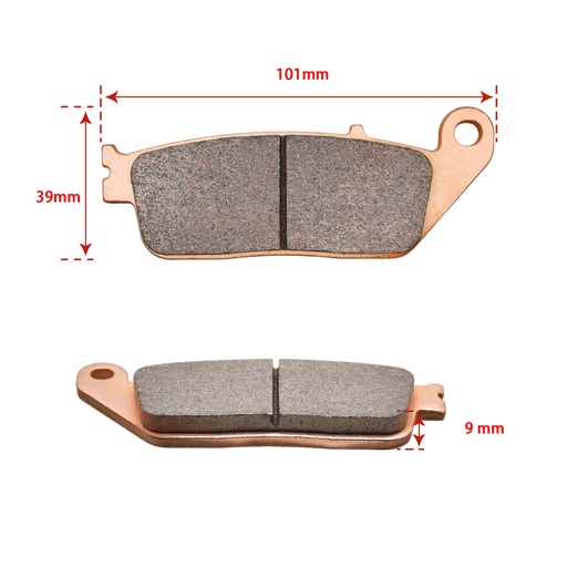 2003-2011 Honda VTX 1300 Front Rear Sintered Brake Pads