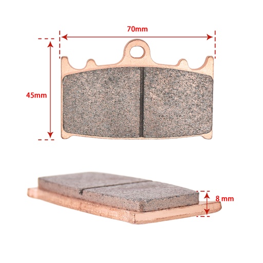 2009-2017 Kawasaki Vulcan 1700 VN1700 Front Rear Sintered Brake Pads