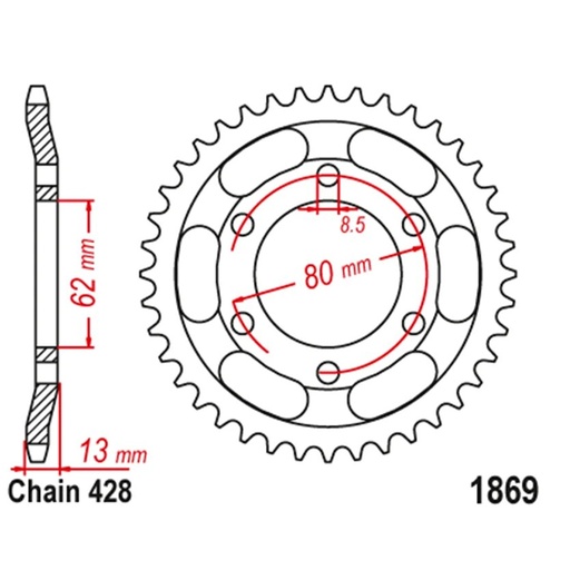 Drive Chain and Sprockets Kit For Yamaha Serow 225 XT225 1992-2007 Black