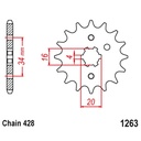 Drive Chain and Sprockets Kit For Yamaha Serow 225 XT225 1992-2007 Black