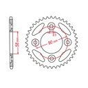 2013-2024 Honda MSX125 Grom 125 Chain And Sprocket Kit Black