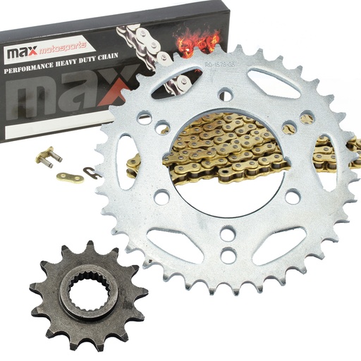 1998-2009 Polaris Scrambler 500 Chain And Sprocket Kit Gold 4x4