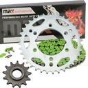 1998-2009 Polaris Scrambler 500 Chain And Sprocket Kit Green 4x4