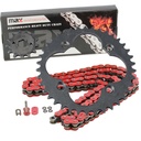 1993-2008 Honda TRX300 EX Sportrax Chain And Sprockets Set Red