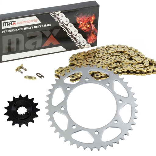 1990-2017 Kawasaki KLR650 KL650 Chain And Sprocket Kit Gold