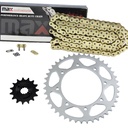 Gold O Ring Chain And Sprocket Set For 1990-2017 Kawasaki KLR650 KL650