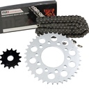 Black O Ring Chain And Sprocket Set For 1991-2004 Honda Nighthawk 750 CB750