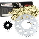 Gold O Ring Chain And Sprocket Set For 1991-2004 Honda Nighthawk 750 CB750