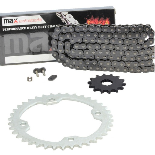 Black Drive Chain And Sprocket Set For Honda TRX90 TRX90EX TRX90X 2x4 1993-2017