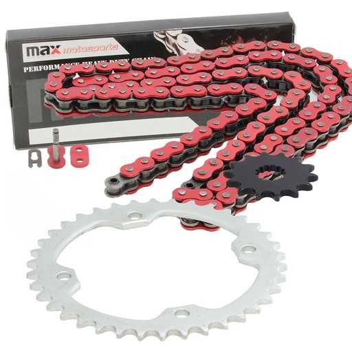 2006-2014 Honda TRX450R TRX450ER Chain And Sprocket Set Red