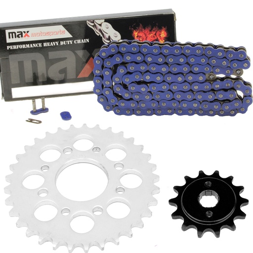 1985-2016 Honda Rebel 250 Chain And Sprocket Kit Blue CMX250C