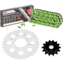 1985-2016 Honda Rebel 250 Chain And Sprocket Kit Green CMX250C