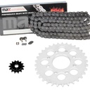 Black O Ring Chain And Sprocket Kit For 1985-2016 Honda Rebel 250 CMX250C