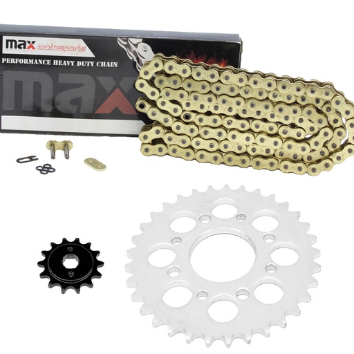 Gold O Ring Chain And Sprocket Kit For 1985-2016 Honda Rebel 250 CMX250C