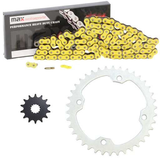 2004-2013 Yamaha YFZ 450 Chain And Sprocket Kit Yellow