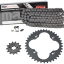 Black O Ring Chain And Sprocket Kit For Honda TRX300EX TRX300X Sportrax 300