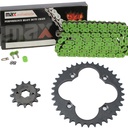 Green O Ring Chain And Sprocket Kit For Honda TRX300EX TRX300X Sportrax 300