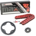 Red O Ring Chain And Sprocket Kit For Honda TRX300EX TRX300X Sportrax 300