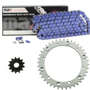 Blue O Ring Chain And Sprocket Kit For 2001-2005 Yamaha Raptor 660