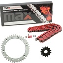 Red O Ring Chain And Sprocket Kit For 2001-2005 Yamaha Raptor 660