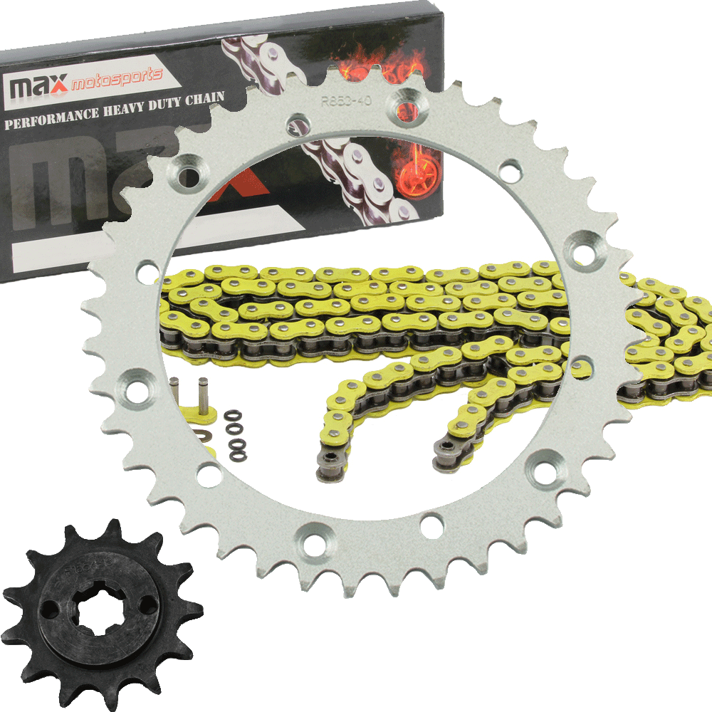 1988-2006 Yamaha Blaster 200 Chain And Sprockets Set YFS200 Yellow