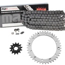 Black O Ring Chain And Sprocket Kit For 1989-2004 Yamaha Warrior 350 YFM350X