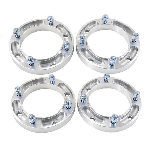 4x156 Wheel Spacers 1 Inch 131mm Hub Bore 3/8"-24 Studs For Polaris Ranger Sportsman RZR 4pcs