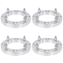 1 inch 4x156 ATV Wheel Spacers 131mm Hub Bore 3/8"-24 Studs For Polaris Ranger Sportsman RZR 4pcs