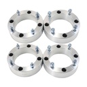 4x156 Wheel Spacers 2 Inch 131mm Hub Bore 3/8"-24 Studs For Polaris Ranger Sportsman RZR 4pcs