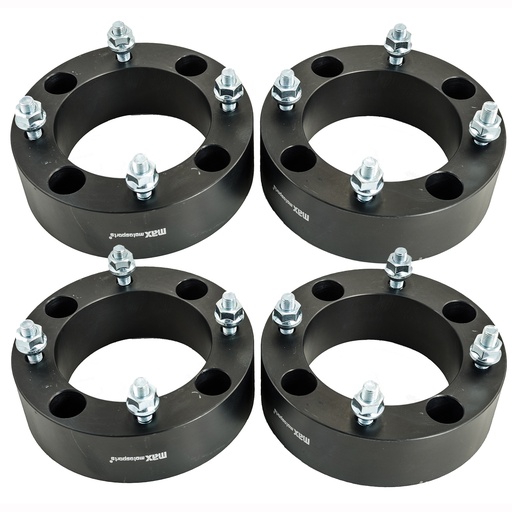 2 Inch 4x137 ATV Wheel Spacers M10X1.25 Studs 110mm Hub Bore For Can Am Maverick Commander Outlander Bombardier UTV Black 4pcs