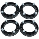 4x156 Wheel Spacers Hubcentric 1 Inch 131mm Hub Bore 3/8"-24 Studs For Polaris RZR Ranger Sportsman Black 4pcs